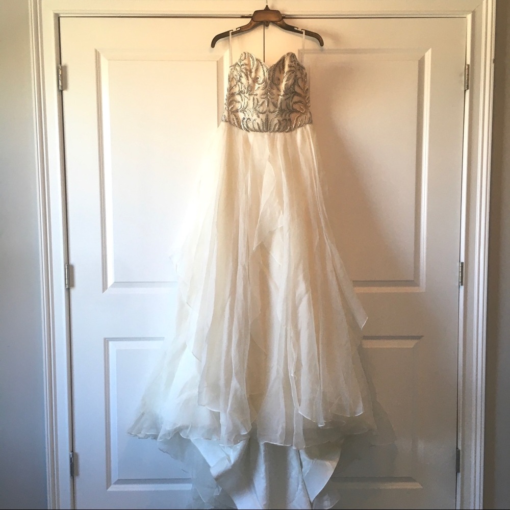Watters Daniella beaded wedding gown 6072b - Picture 5 of 11